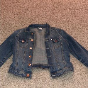 rose gold denim jacket